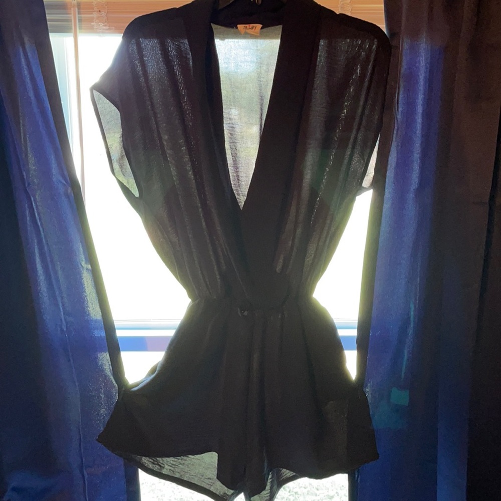 Black boutique romper